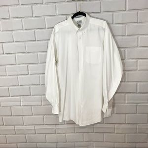 LL Bean White Dress Shirt